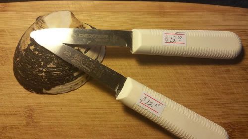 Two (2) dexter russell clam/shellfish  knives. nsf rated. sanisafe. model s127 for sale