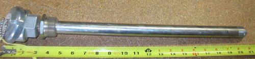 Pyromation Temperature Probe Thermocouple Housing  1-1/16 O.D x 16&#034; long S.S.