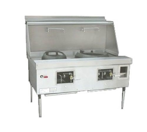 Town e-2-ss ecodeck wok range gas (2) chamber for sale