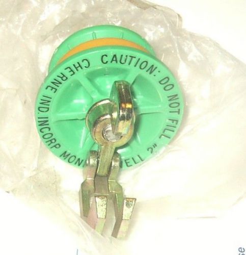 CHERNE IND. INCORP MONITOR WELL plug 2&#034; CAUTION DO NOT FILL test well plug