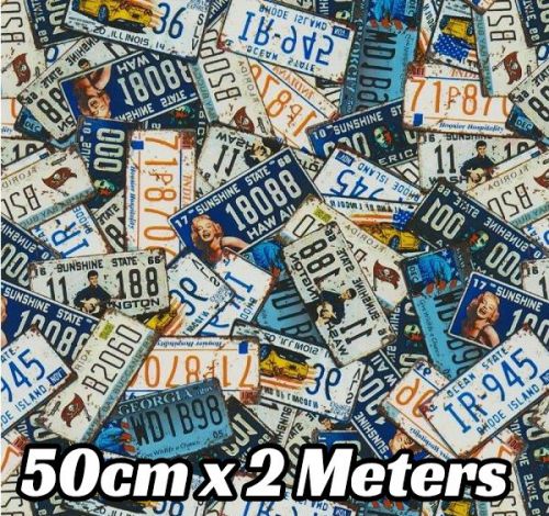 HYDROGRAPHIC WATER TRANSFER PRINT HYDRO DIPPING FILM CAR BOMB LICENSE PLATE AUTO