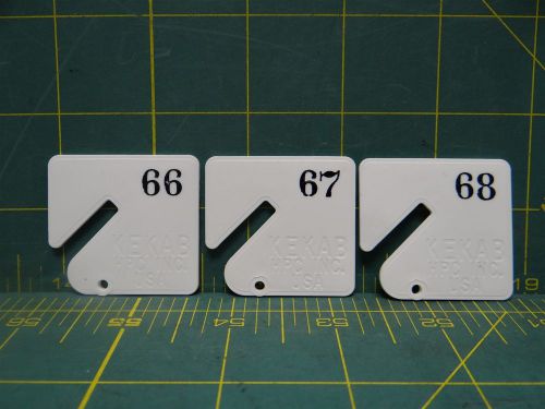 KeKab Accessory Numbered Tags NT-1 *3 Tags* Numbers 66-68