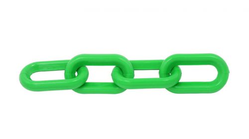 Plastic chain 6mm 1-1/2&#034; x 50 ft  - green for sale