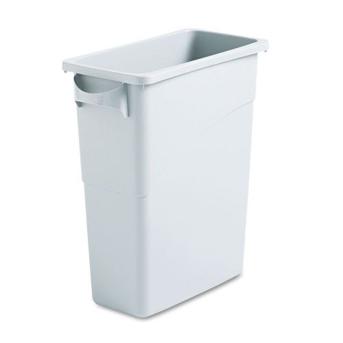 Container w/Handles, Rectangular, Plastic, 15.875gal - Light Gray AB458152