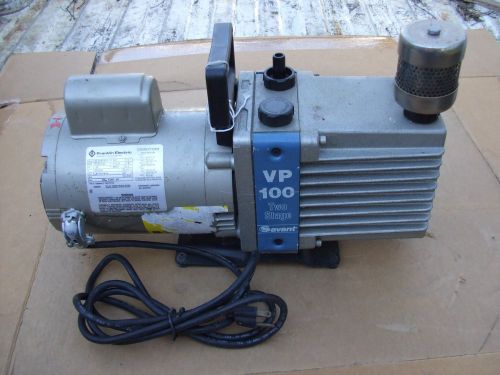 Savant vp 100 vp100 two stage high vacuum pump 1/2hp for sale