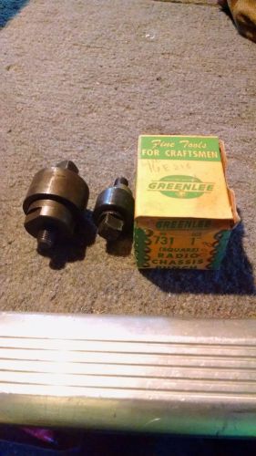 (3) Vintage Greenlee Punches 3/4&#034;, 1&#034;, 1 1/8&#034;