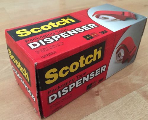 3M Scotch Handheld 2&#034; Packaging Tape Dispenser - DP300RD Box Tape Dispenser