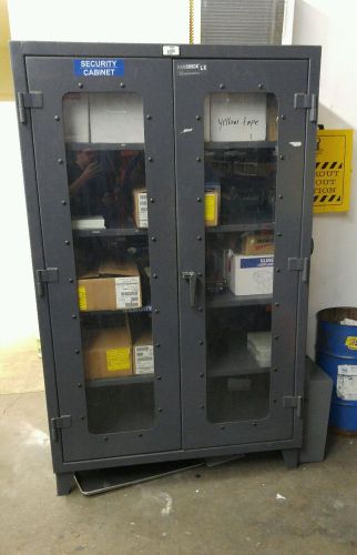 Strong hold products clearview 2 door storage cabinet industrial look for sale