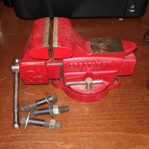Sears craftsman swivel bench vise 3.5&#034; jaws 5&#034; opening w/ pipe jaws 391-5180 vtg for sale