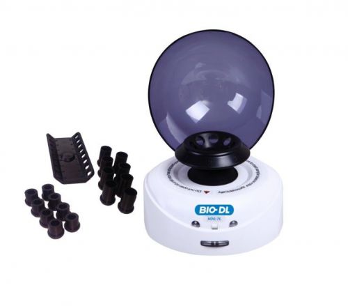 Microcentrifuge mini-7k mini centrifuge 7000rpm timer digital display + 2 rotors for sale