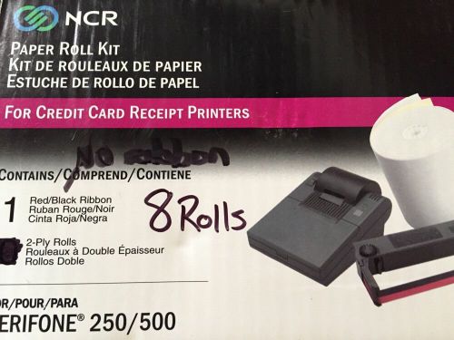 NCR Credit/Debit Card Printer For Verifone 250/500  3 x 100ft Pack Of 8