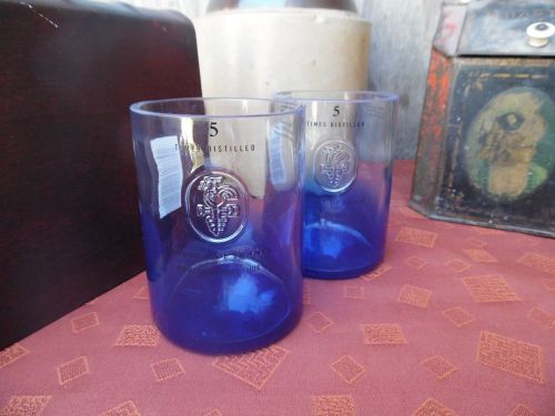Large Blue Ciroc Bottles Upcycled Tumblers Groomsman Gift  Saloon Pair(2)