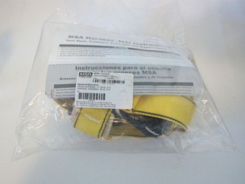 New Sealed MSA 10072479 Workman Full Body Harness Standard Yellow