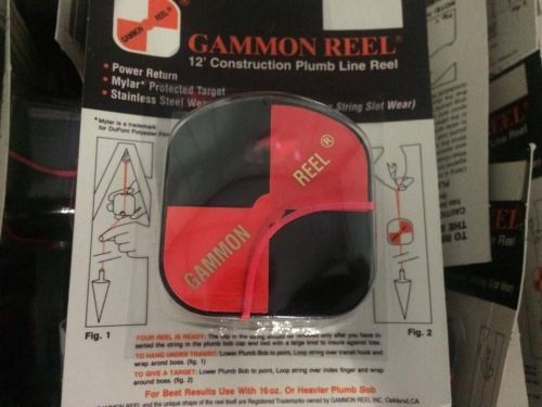 Gammon reel 12&#039; construction plumb linel reel free shipping! for sale
