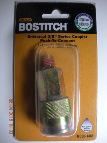 Stanley bostitch uc38-14m universal 3/8&#034; coupler; 1/4&#034; male npt. for sale
