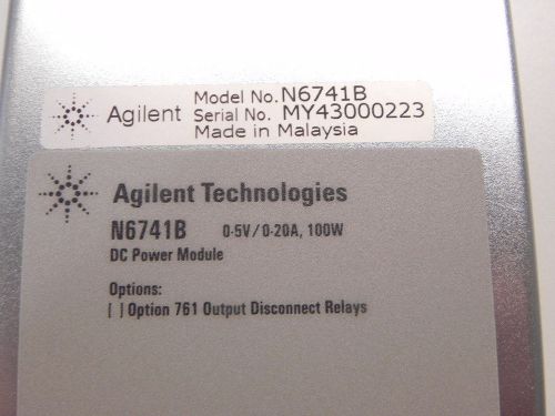 Agilent HP Keysight N6741B DC Power Module, 5V, 20A, 100W