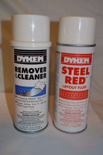 DYKEM 80096 82038 Red Steel Layout Fluid + Remover and Prep 12 oz. Kit