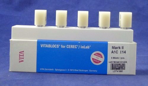 Vitablocs for Cerec / Inlab Mark II A1C I14 5 Stock Piece NEW
