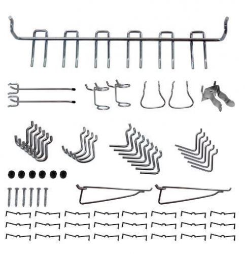 Steel Assorted Pegboard Hooks, 47-Pack, Storage Bins, Blue Hawk Tools