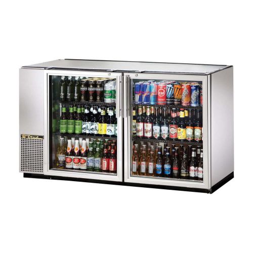 Back Bar Cooler Two-Section True Refrigeration TBB-24GAL-60G-S-LD (Each)