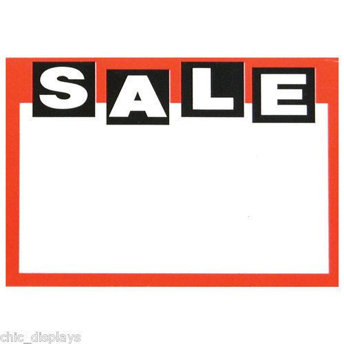 100 pc  RETAIL STORE SALE PRICE SIGNS/TAGS