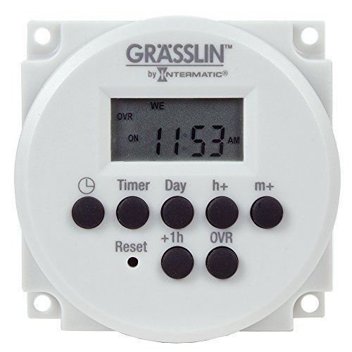 Grasslin by Intermatic FM1D14-AV-U Digital Timer, One-Circuit Panel Mount,