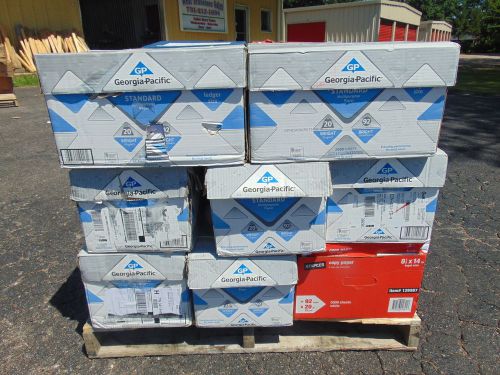 Copy Paper Pallet Lot of 24 Assorted Boxes 11 x 17 &amp; 8.5 x 14   65,000 sheets