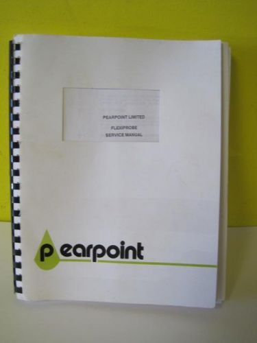 PEARPOINT LIMITED FLEXIPROBE 151 MK4 CAMERA SERVICE MANUAL WITH SCHEMATICS RARE