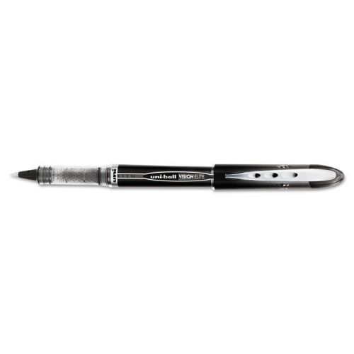 &#034;uni-ball Vision Elite Roller Ball Stick Waterproof Pen, Black Ink, Super Fine&#034;