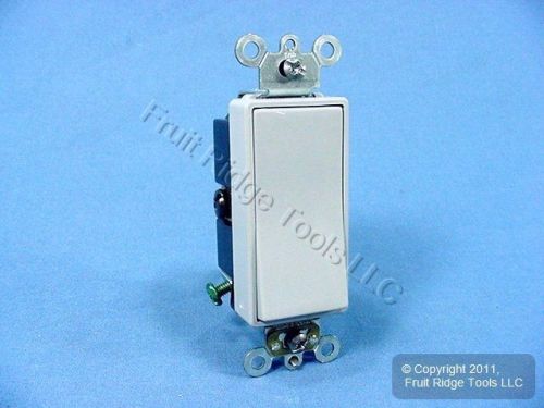Leviton gray commercial grade decora rocker wall light switch 3-way 20a 5623-2gy for sale