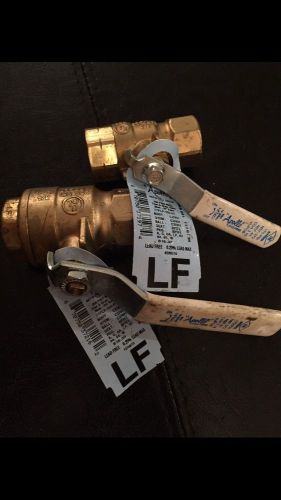 Ball Valves Apollo  One 3/4&#034; &amp; One 1/2&#034; Size Threaded   Connection (2) PC