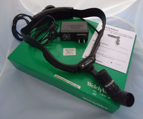 Welch allyn #49020 green series led procedure headlight w/ direct power source for sale