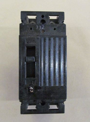 Ge 20 amp circuit breaker 240v ac 2 pole 2p cat no tef122020 125-250v dc for sale
