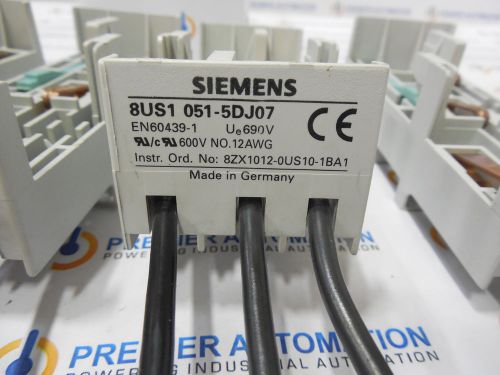 SIEMENS,P/N 8US1051-5DJ07,BUS BAR ADAPTOR,4 AVAILABLE