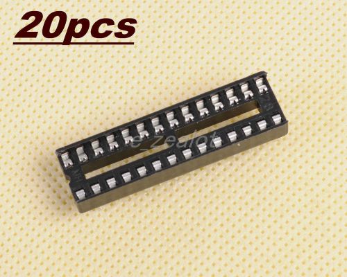 20pcs  perfect new 28 pins narrow dip ic sockets adaptor solder type socket for sale