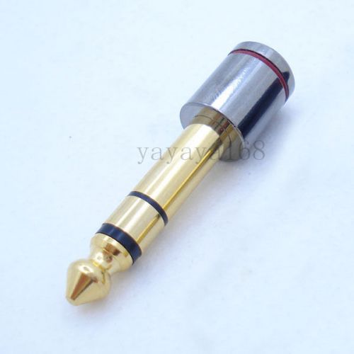 Monster Stereo Audio AV Plug 6.5mm Male TO 3.5mm Female  AMP Adapter Jack gray