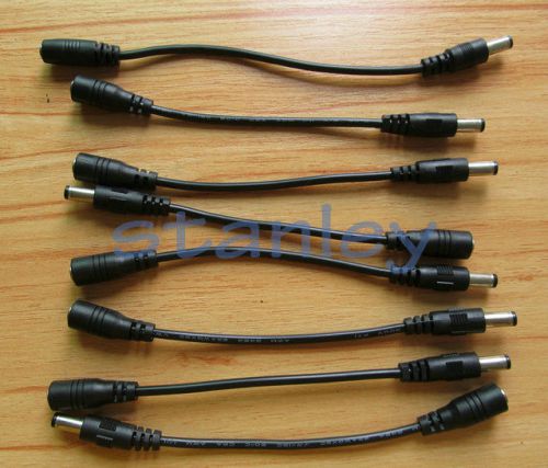 2xDC Power Cable 3.5 1.35 Female Jack to 5.5x2.5mm Male plug cord connector 10cm