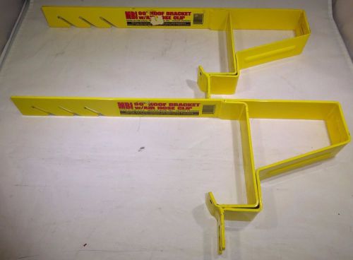 2 2x mbi fixed 90 degree roof bracket w/ air hose clip for sale