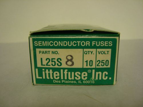 L25S8 Littelfuse 250V Semiconductor Fuse, Box of 10, New in Box