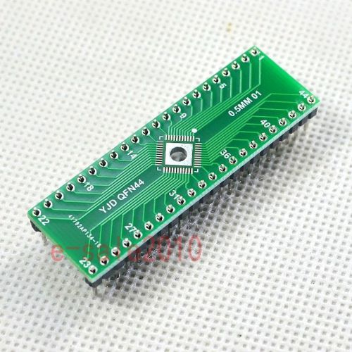 2pcs qfn44 0.5mm to 2.54mm dip 44 adapter pcb board converter + pin header e22 for sale
