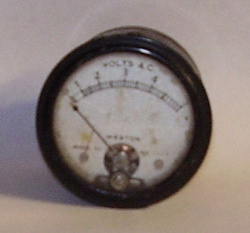 Weston AC 0-5 Voltmeter For 2&#034; Mounting Hole