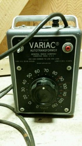 Vintage General Radio Co. W10MT 10 Amp 0-130 VAC Output Variac Autotransformer