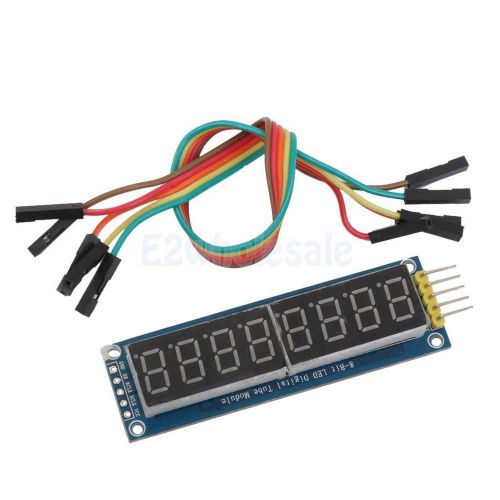 8-digit blue led display common anode 0.36 nixie tube 595 drive module+ wire for sale