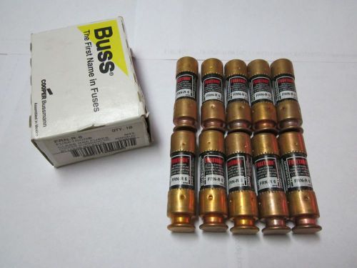Lot of 10 cooper bussmann fusetron frn-r-6 fuse new in box for sale