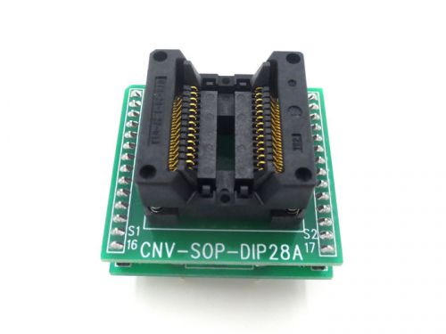 Sop28 to dip28 soic28 ic test socket programming adapter width 8.6mm for sale