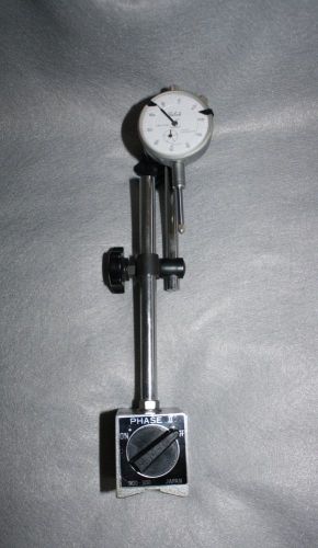 PHASE II Magnetic Base 900-300  w/ Teclock Dial Indicator #A1-921  .01&#034; - 1&#034;
