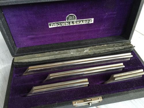 Set Of 5 BROWN SHARPE 530 TOOL MAKERS KNIFE EDGE STRAIGHT EDGES Machinists Lot