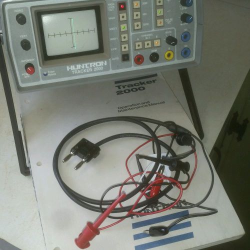Huntron Tracker 2000 Semiconductor Test Set Curve Tracer w/leads and manual