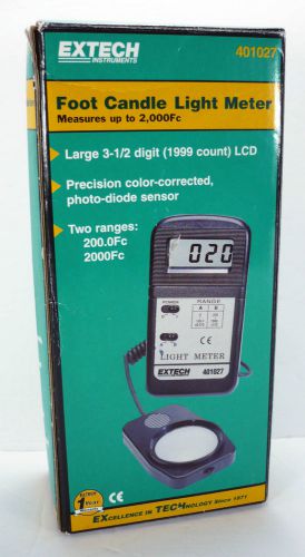 Extech Model No. 401027 Foot Candle Light Meter