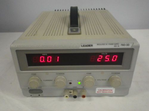 Leader 760-3D Regulated DC Power Supply, 0-60V and 0-3A